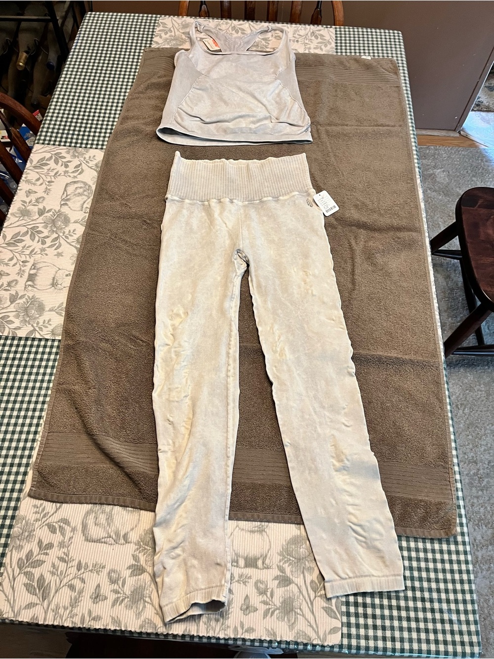 Women’s Free People  Stretch Rib-Waist Leggings and Tank Set